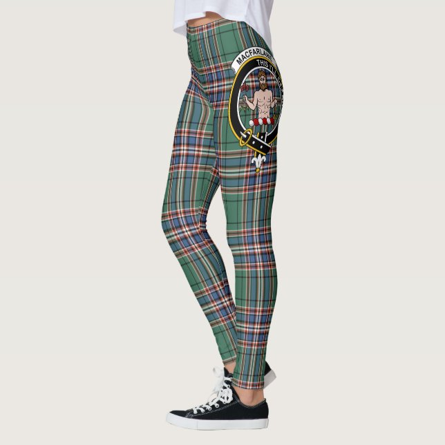 Scotstee Clan MacFarlane Hunting Ancient Crest Leggings (Left)