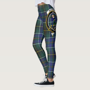 Scotstee Clan MacInnes Modern Crest Tartan Women Leggings