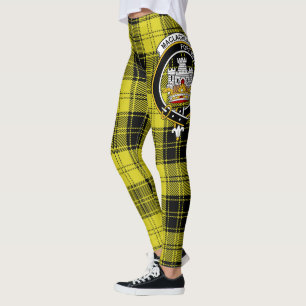 Scotstee Clan MacLachlan Yellow Crest Tartan Women Leggings