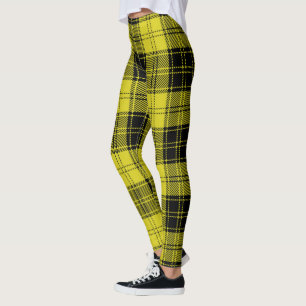 Scotstee Clan MacLachlan Yellow Tartan Women Leggings