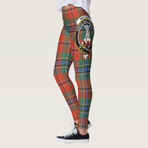 Scotstee Clan MacLean Of Duart Crest Tartan Women  Leggings