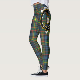 Scotstee Clan MacLellan Crest Tartan Women Legging