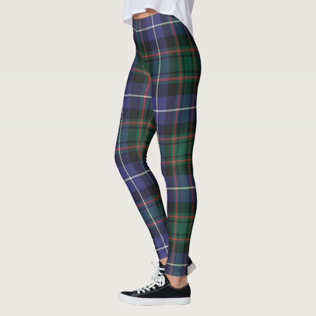 Scotstee Clan MacRae Hunting Modern Ancient Tartan Leggings (Left)