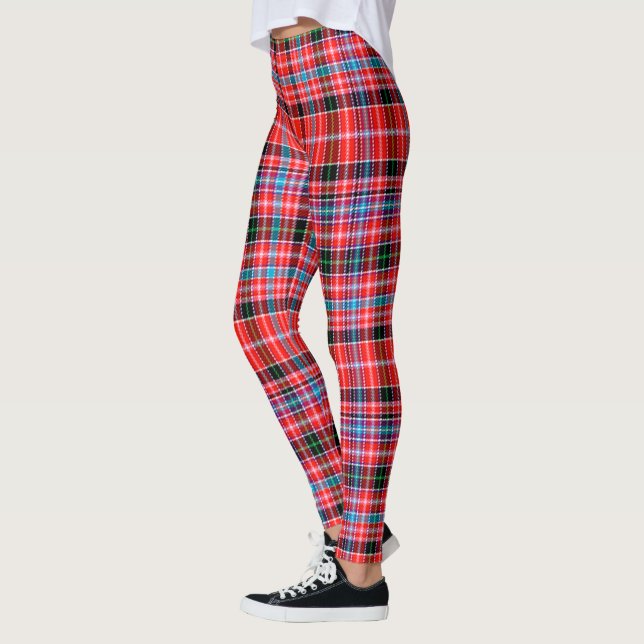 Scotstee Clan Meikle Ancient Tartan Women Leggings (Left)