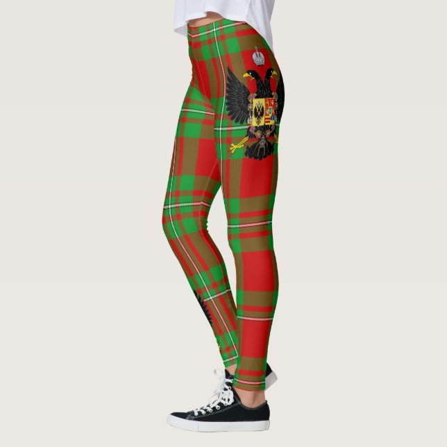 Scotstee Clan Peter Crest Tartan Women Leggings (Left)