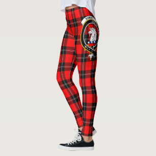 Scotstee Clan Ramsay Crest Tartan Women Leggings
