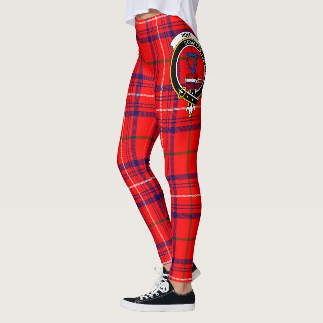 Scotstee Clan Rose Crest Tartan Women Leggings (Left)