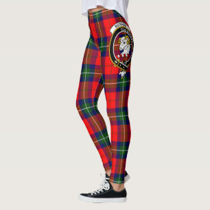 Scotstee Clan Ruthven Crest Tartan Women Leggings