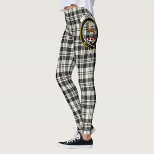 Scotstee Clan Scott Black White Ancient Crest Leggings