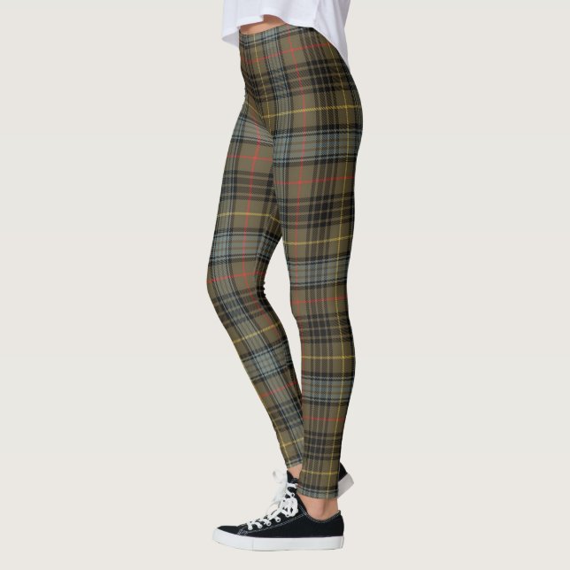 Scotstee Clan Stewart Hunting Weathered Tartan Leggings (Left)