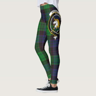Scotstee Clan Stewart Old Modern Crest Tartan Leggings