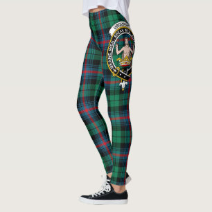 Scotstee Clan Urquhart Broad Red Ancient Crest Leggings