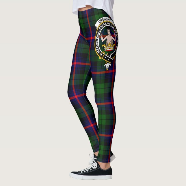 Scotstee Clan Urquhart Crest Tartan Women Leggings (Left)