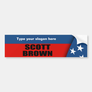 SCOTT BROWN BUMPER STICKER