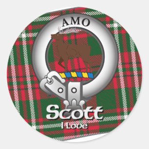 Scott Clan Classic Round Sticker