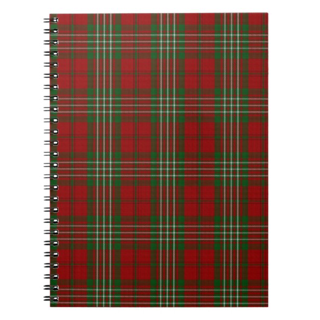 Scott Clan Family Tartan Notebook (Front)