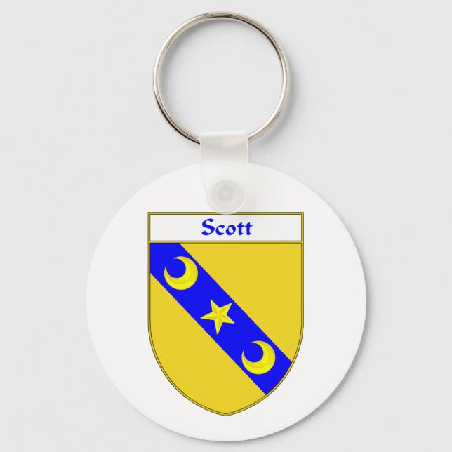 Scott Coat of Arms/Family Crest Keychain (Front)