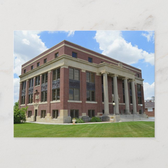 Scott County, Kansas, Courthouse Postcard (Front)
