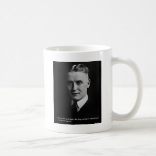 Scott Fitzgerald "Love/Beginning" Quote Gifts Etc Coffee Mug