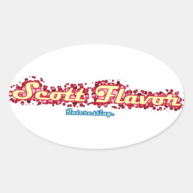Scott Flavor : Sticker intéressant (Devant)