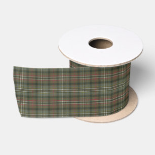 Scott Green Weathered Scottish Tartan Satin Ribbon