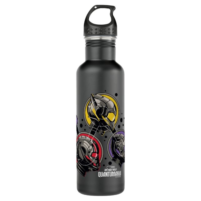 Scott, Hope, & Cassie Pym Particle Helmet Graphic 710 Ml Water Bottle (Front)