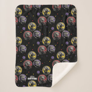 Scott, Hope, & Cassie Pym Particle Helmet Graphic Sherpa Blanket