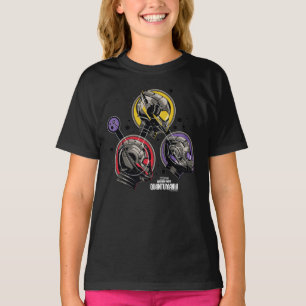 Scott, Hope, & Cassie Pym Particle Helmet Graphic T-Shirt