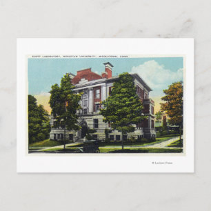 Scott Laboratory of Wesleyan University Postcard