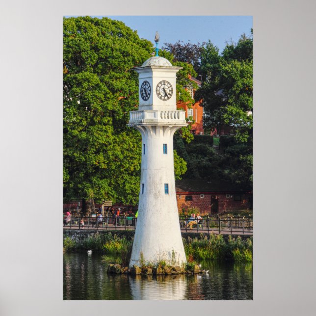 Scott Monument - Roath Park Lake, affiche de Cardi (Devant)