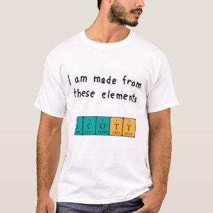 Scott periodic table name shirt
