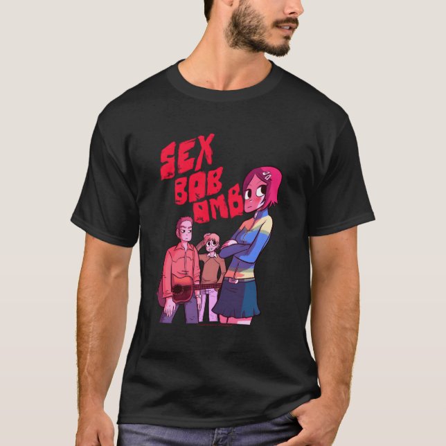 Scott Pilgrim Vs The World Bob Omb Band T-Shirt (Front)