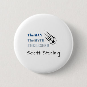 Scott Sterling T Shirt Studio C Soccer Goalie Fan 2 Inch Round Button