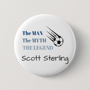 Scott Sterling T Shirt Studio C Soccer Goalie Fan  2 Inch Round Button