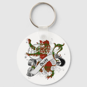 Scott Tartan Lion Keychain