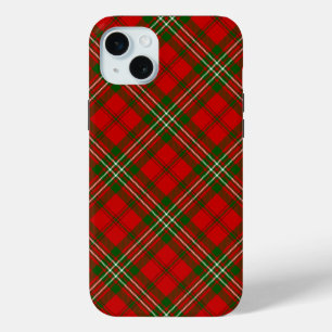 Scott tartan red green plaid iPhone 15 mini case