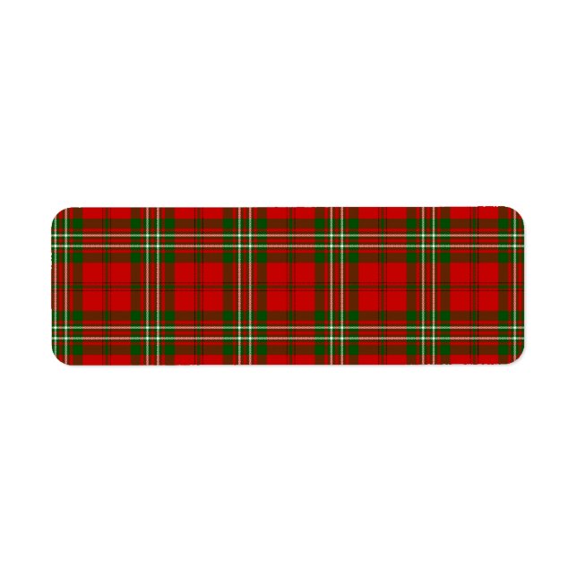 Scott tartan rouge vert plaid (Devant)