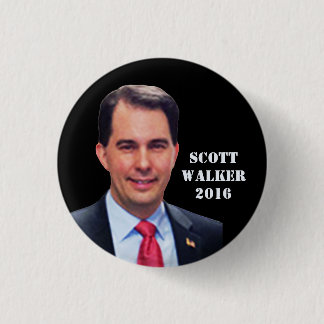 Scott Walker 2016 1 Inch Round Button