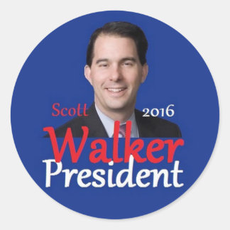 Scott WALKER 2016 Classic Round Sticker