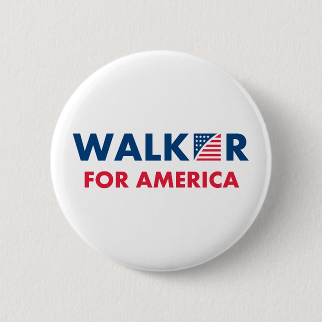 Scott Walker For America 2 Inch Round Button (Front)
