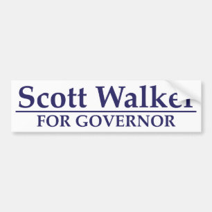 Scott Walker for Governor Bumper Sticker