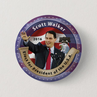 Scott Walker for President of the U.S.A. - 2016 2 Inch Round Button