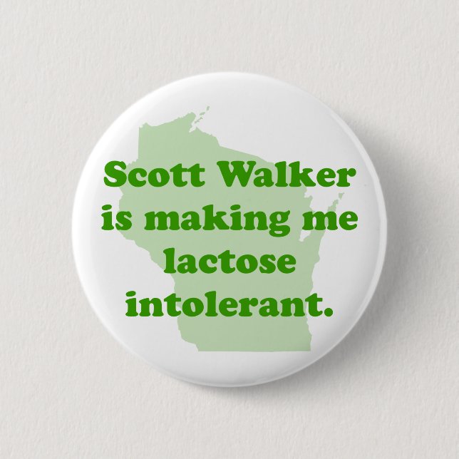 Scott Walker intolerance 2 Inch Round Button (Front)