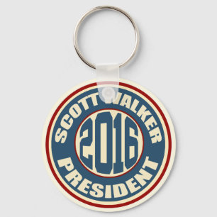 Scott Walker President 2016 Keychain