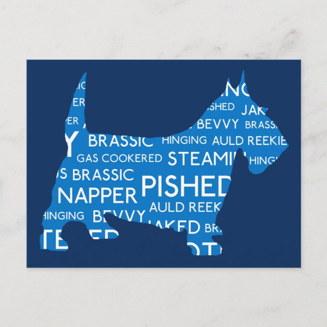 scottie Auld Reekie Scottish Slang.png Carte posta (Devant)