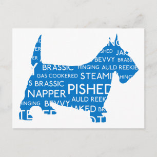 scottie Auld Reekie Scottish Slang.png Postcard