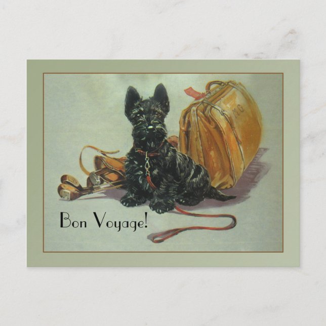 Scottie Bon Voyage Postcard (Front)