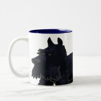 Scottie Closeup Two-Tone Coffee Mug