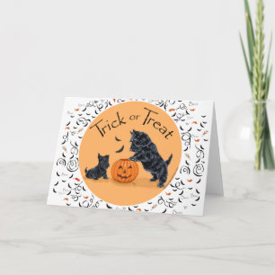 SCOTTIE Dad and Pup Halloween Card