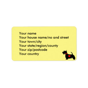 scottie dog address labels